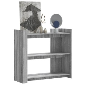 Mesa consola de madera de ingeniería gris Sonoma 100x35x90 cm by , Side tables - Ref: Foro24-848477, Price: 77,34 €, Discount: %