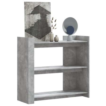 Mesa consola de madera de ingeniería gris hormigón 100x35x90 cm by , Side tables - Ref: Foro24-848475, Price: 75,00 €, Discou...