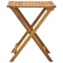 3-teiliger klappbarer Bistrotisch und Stühle mit Massivholzkissen von vidaXL, Gartensets - Ref: Foro24-310275, Preis: 149,13 ...