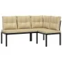 Set sofás jardín y cojines 7 pzas acero recubierto polvo negro by , Garden sets - Ref: Foro24-3283655, Price: 646,79 €, Disco...