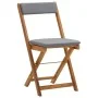 3-piece folding bistro table and chairs with solid wood cushions by vidaXL, Garden sets - Ref: Foro24-310275, Price: 146,08 €...