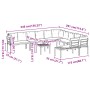Set sofás jardín y cojines 7 pzas acero recubierto polvo negro by , Garden sets - Ref: Foro24-3283655, Price: 695,35 €, Disco...