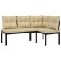 Set sofás jardín y cojines 6 pzas acero recubierto polvo negro by , Garden sets - Ref: Foro24-3283657, Price: 600,73 €, Disco...