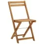 3-piece folding bistro table and chairs with solid wood cushions by vidaXL, Garden sets - Ref: Foro24-310275, Price: 146,08 €...