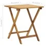 3-teiliger klappbarer Bistrotisch und Stühle mit Massivholzkissen von vidaXL, Gartensets - Ref: Foro24-310275, Preis: 149,13 ...