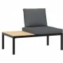 Set de sofás de jardín con cojines 4 piezas aluminio negro by , Garden sets - Ref: Foro24-3283697, Price: 659,11 €, Discount: %
