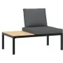 Set de sofás de jardín con cojines 5 piezas aluminio negro by , Garden sets - Ref: Foro24-3283681, Price: 749,16 €, Discount: %