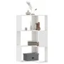 Estantería de esquina 3 niveles madera blanco 50x50x102 cm by , Bookcases and shelves - Ref: Foro24-852591, Price: 54,81 €, D...
