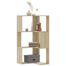 Eckschrankregal 3 Ebenen Eiche Sonoma Holz 50x50x102cm von , Bücherregale und Regale - Ref: Foro24-852593, Preis: 53,64 €, Ra...