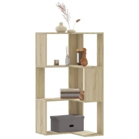 Estantería de esquina 3 niveles madera roble Sonoma 50x50x102cm by , Bookcases and shelves - Ref: Foro24-852593, Price: 52,79...