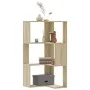 Eckschrankregal 3 Ebenen Eiche Sonoma Holz 50x50x102cm von , Bücherregale und Regale - Ref: Foro24-852593, Preis: 53,64 €, Ra...