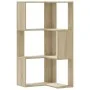 Eckschrankregal 3 Ebenen Eiche Sonoma Holz 50x50x102cm von , Bücherregale und Regale - Ref: Foro24-852593, Preis: 53,64 €, Ra...
