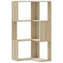 Estantería de esquina 3 niveles madera roble Sonoma 50x50x102cm by , Bookcases and shelves - Ref: Foro24-852593, Price: 53,64...