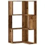 Estantería de esquina 3 niveles madera envejecida 50x50x102 cm by , Bookcases and shelves - Ref: Foro24-852598, Price: 53,24 ...