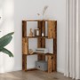 Estantería de esquina 3 niveles madera envejecida 50x50x102 cm by , Bookcases and shelves - Ref: Foro24-852598, Price: 53,77 ...