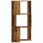 Estantería de esquina 3 niveles madera envejecida 50x50x102 cm by , Bookcases and shelves - Ref: Foro24-852598, Price: 53,24 ...