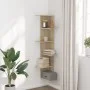 Estantería pared de esquina madera roble Sonoma 36,5x36,5x140cm by , Shelves and shelves - Ref: Foro24-852629, Price: 54,72 €...