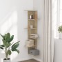 Estantería pared de esquina madera roble Sonoma 36,5x36,5x140cm by , Shelves and shelves - Ref: Foro24-852629, Price: 51,55 €...