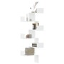 Eck-Wandregal aus weißem Ingenieurholz 45x45x147 cm von , Regale und Regale - Ref: Foro24-852636, Preis: 51,00 €, Rabatt: %