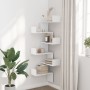 Eck-Wandregal aus weißem Ingenieurholz 45x45x147 cm von , Regale und Regale - Ref: Foro24-852636, Preis: 51,00 €, Rabatt: %