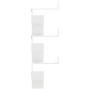 Eck-Wandregal aus weißem Ingenieurholz 45x45x147 cm von , Regale und Regale - Ref: Foro24-852636, Preis: 51,00 €, Rabatt: %