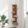 Eck-Wandregal aus gealtertem Holz 36,5x36,5x140 cm von , Regale und Regale - Ref: Foro24-852634, Preis: 59,39 €, Rabatt: %