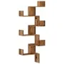 Estantería de pared de esquina madera envejecida 45x45x147 cm de , Estantes y estanterías - Ref: Foro24-852643, Precio: 56,14...