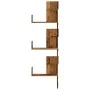 Estantería de pared de esquina madera envejecida 45x45x147 cm de , Estantes y estanterías - Ref: Foro24-852643, Precio: 56,14...