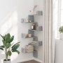 Estantería pared de esquina madera gris Sonoma 45x45x147 cm by , Shelves and shelves - Ref: Foro24-852641, Price: 48,87 €, Di...