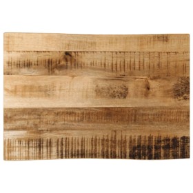 Tablero de mesa borde natural madera maciza mango 70x40x2,5 cm by , Table tops - Ref: Foro24-370657, Price: 56,98 €, Discount: %