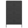 Aparador de acero negro 68x39x113 cm de , Aparadores - Ref: Foro24-842958, Precio: 142,79 €, Descuento: %