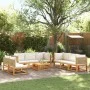 Set de sofás de jardín con cojines 9 pzas madera maciza acacia by , Garden sets - Ref: Foro24-3278926, Price: 1,00 €, Discoun...