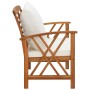 Garden bench with cushions 119 cm solid acacia wood by vidaXL, garden benches - Ref: Foro24-310270, Price: 171,25 €, Discount: %