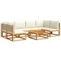 Set de sofás de jardín con cojines 7 pzas madera maciza acacia von , Gartensets - Ref: Foro24-3278932, Preis: 720,59 €, Rabat...
