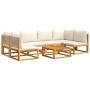 Set de sofás de jardín con cojines 7 pzas madera maciza acacia von , Gartensets - Ref: Foro24-3278932, Preis: 733,85 €, Rabat...