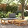 Set de sofás de jardín con cojines 3 pzas madera maciza acacia by , Outdoor sofas - Ref: Foro24-4008162, Price: 237,39 €, Dis...