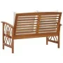 Gartenbank mit Kissen 119 cm massives Akazienholz von vidaXL, Gartenbänke - Ref: Foro24-310270, Preis: 175,76 €, Rabatt: %
