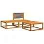Set de sofás de jardín con cojines 3 pzas madera maciza acacia by , Outdoor sofas - Ref: Foro24-4008162, Price: 237,39 €, Dis...