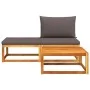 Set de sofás de jardín con cojines 3 pzas madera maciza acacia by , Outdoor sofas - Ref: Foro24-4008162, Price: 237,39 €, Dis...