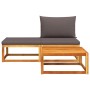 Set de sofás de jardín con cojines 3 pzas madera maciza acacia de , Sofás de exterior - Ref: Foro24-4008162, Precio: 241,61 €...