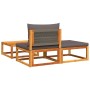 Set de sofás de jardín con cojines 3 pzas madera maciza acacia de , Sofás de exterior - Ref: Foro24-4008162, Precio: 241,61 €...
