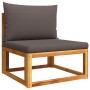 Set de sofás de jardín con cojines 6 pzas madera maciza acacia by , Outdoor sofas - Ref: Foro24-3278823, Price: 556,56 €, Dis...