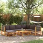 Set de sofás de jardín con cojines 8 pzas madera maciza acacia by , Outdoor sofas - Ref: Foro24-3278835, Price: 861,40 €, Dis...