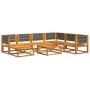 Gartensofa-Set mit 8-teiligen massiven Akazienholz-Kissen. von , Outdoor-Sofas - Ref: Foro24-3278835, Preis: 844,58 €, Rabatt: %