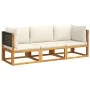 Set de sofás de jardín con cojines 3 pzas madera maciza acacia de , Conjuntos de jardín - Ref: Foro24-3278877, Precio: 327,78...