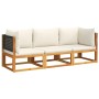 Set de sofás de jardín con cojines 3 pzas madera maciza acacia by , Garden sets - Ref: Foro24-3278877, Price: 332,96 €, Disco...
