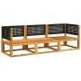 Set de sofás de jardín con cojines 3 pzas madera maciza acacia de , Conjuntos de jardín - Ref: Foro24-3278877, Precio: 327,78...