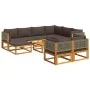 Set de sofás de jardín con cojines 10 pzas madera maciza acacia by , Garden sets - Ref: Foro24-3278905, Price: 1,00 €, Discou...