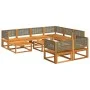 Set de sofás de jardín con cojines 10 pzas madera maciza acacia by , Garden sets - Ref: Foro24-3278905, Price: 1,00 €, Discou...