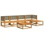 Set de sofás de jardín con cojines 6 pzas madera maciza acacia by , Garden sets - Ref: Foro24-3278896, Price: 558,69 €, Disco...